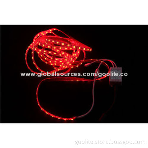 Hot sale 8mm 3528 60LED/M, IP67, Power 4.8W/M, LED flexible strip lighting